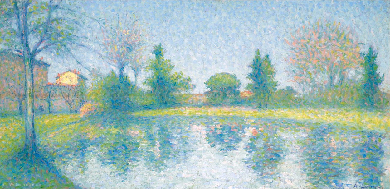 On The Bank Of The Lake — Achille Laugé