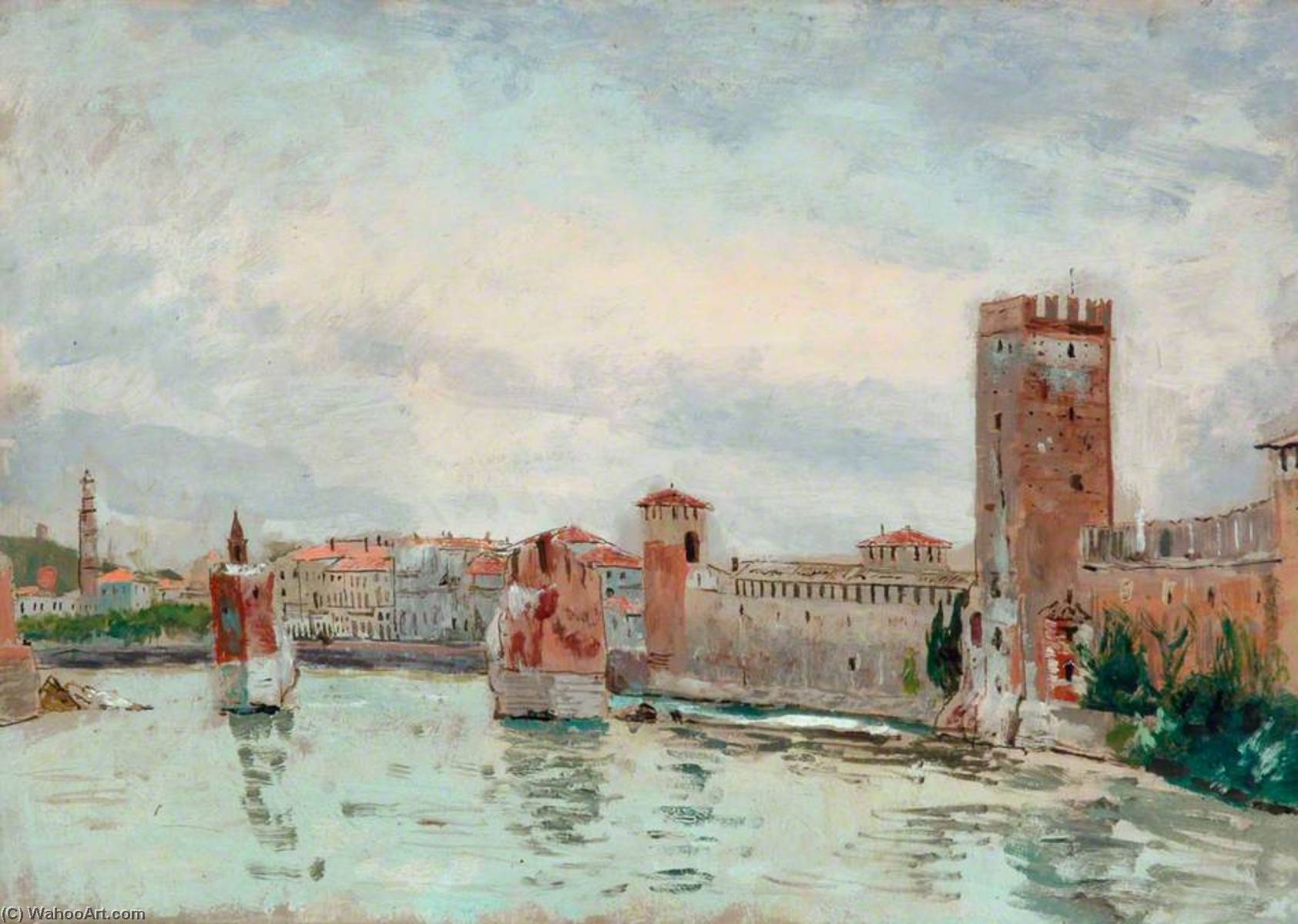 Medieval Bridge, Verona — Carel Victor Morlais Weight