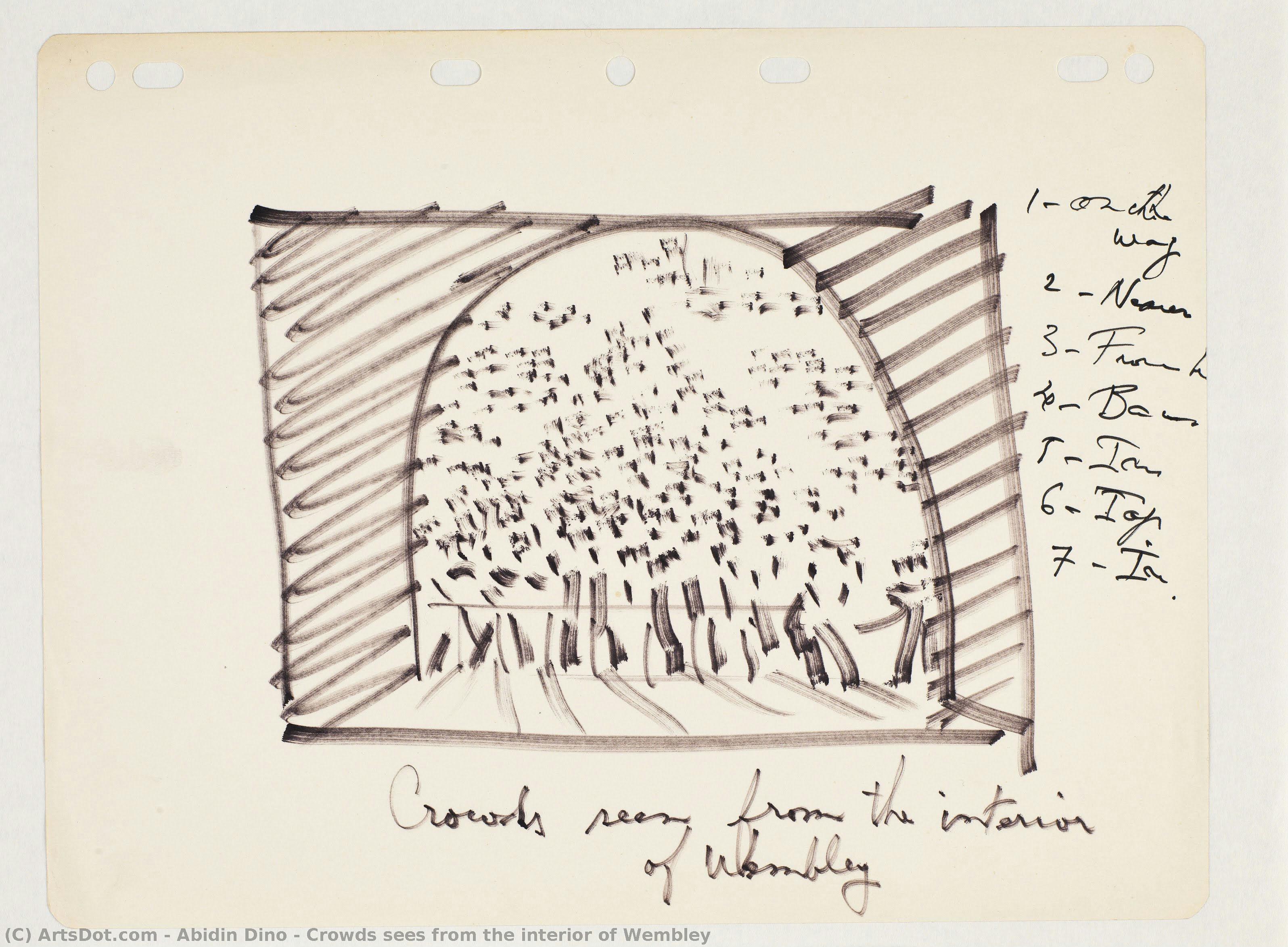 Crowds Sees From The Interior Of Wembley — Abidin Dino