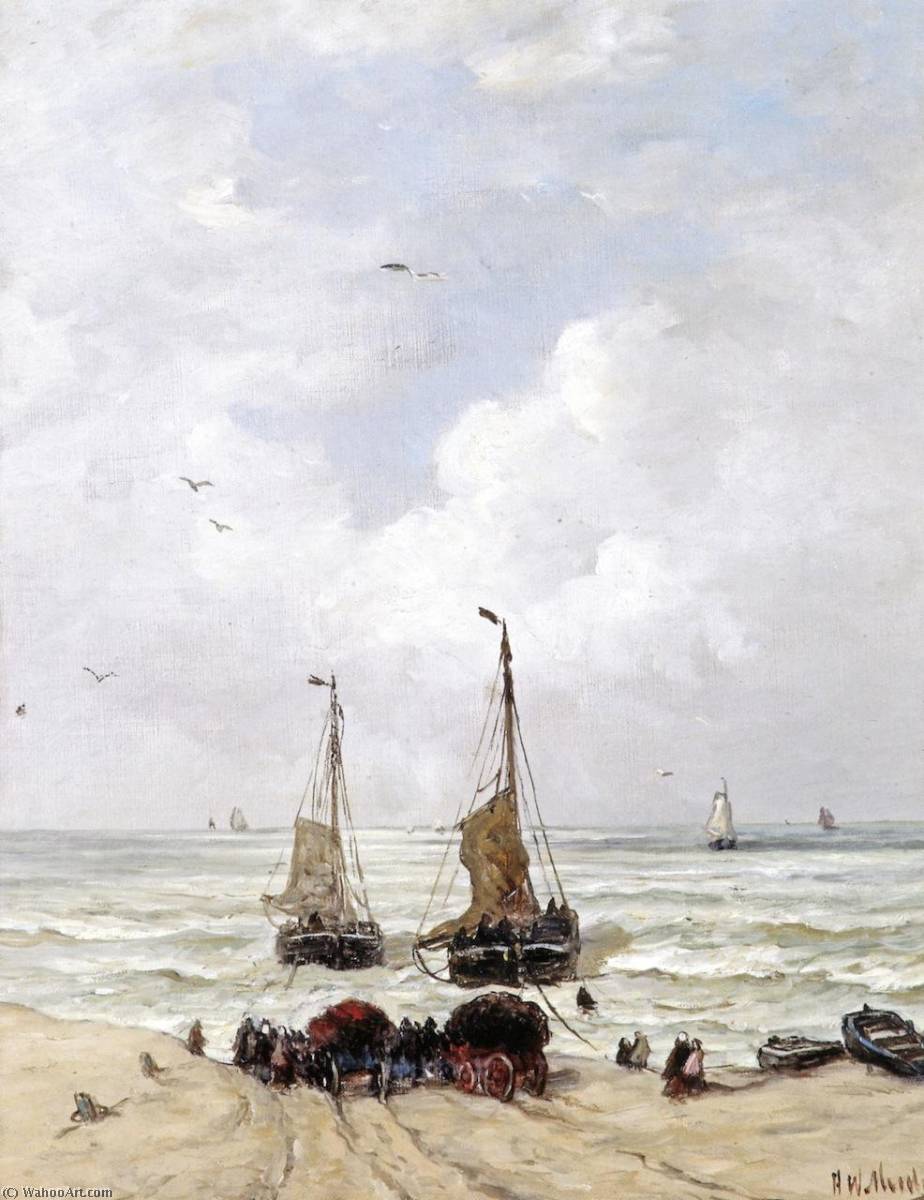 The Loading Of The Nets — Hendrik Willem Mesdag