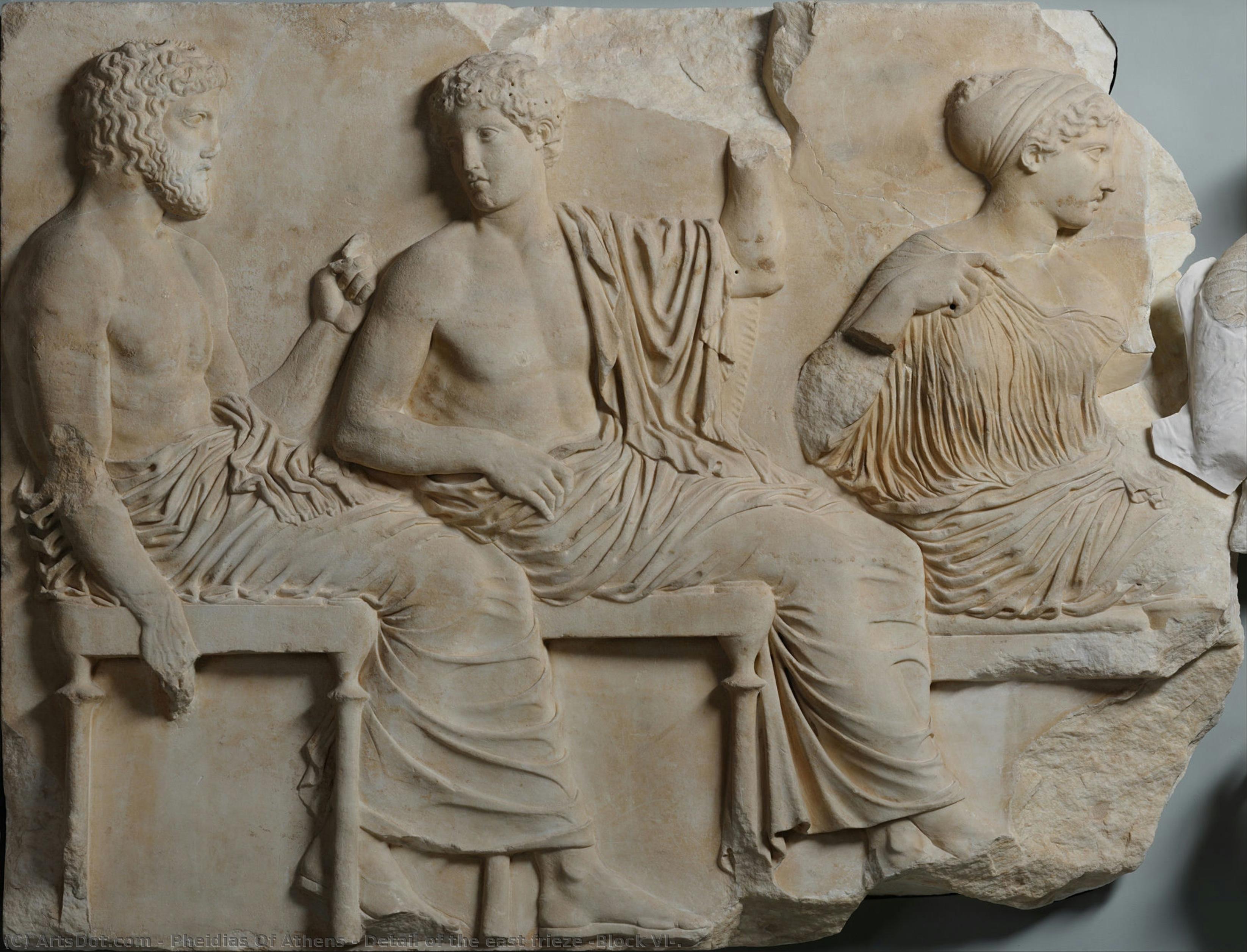 Detail Of The East Frieze (block Vi). — Pheidias Of Athens