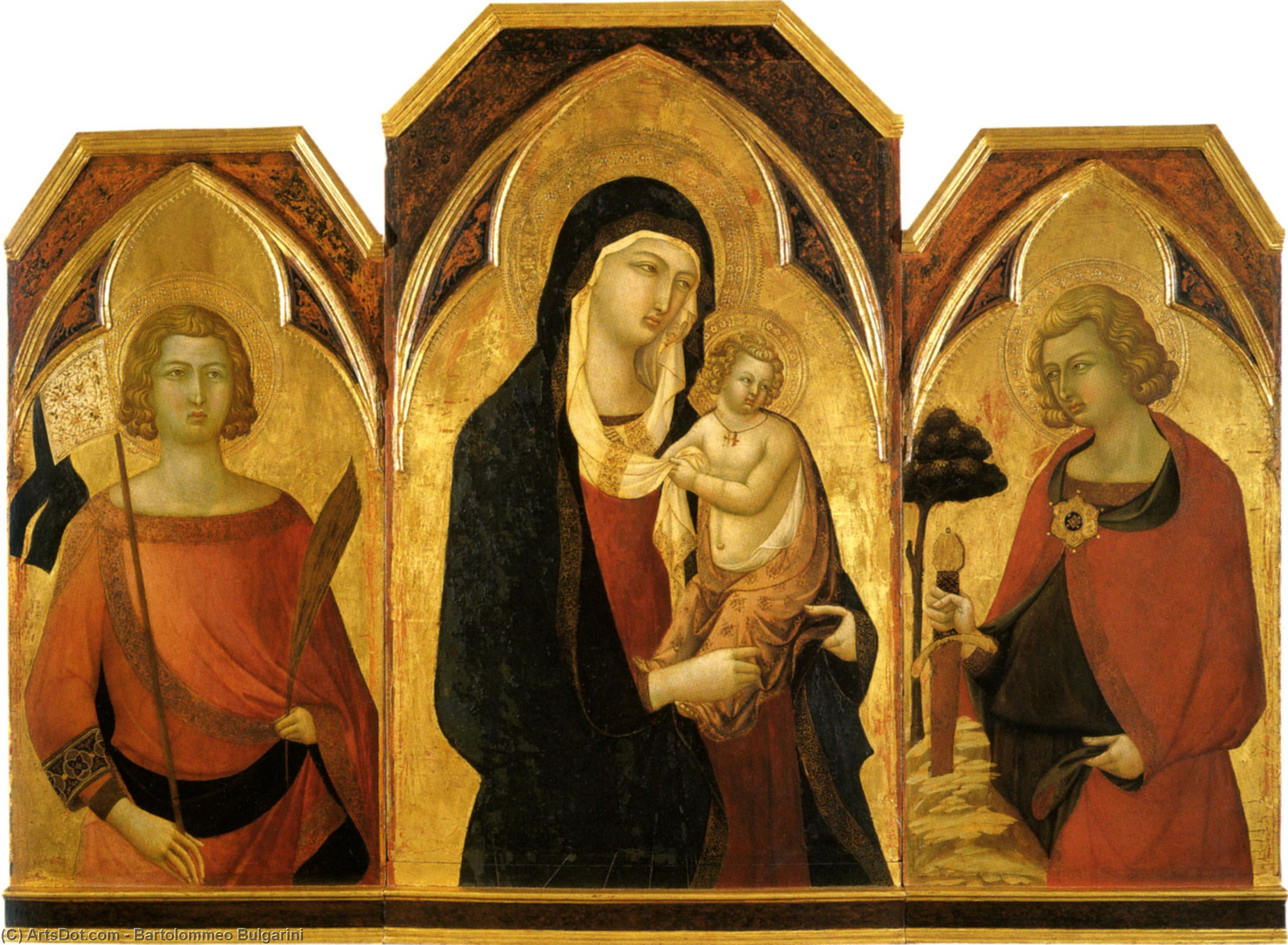 The Madonna And Child With Saints — Bartolommeo Bulgarini