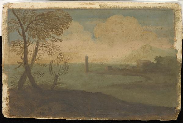 Coastal Landscape With Tower — Da Pier Francesco Mola