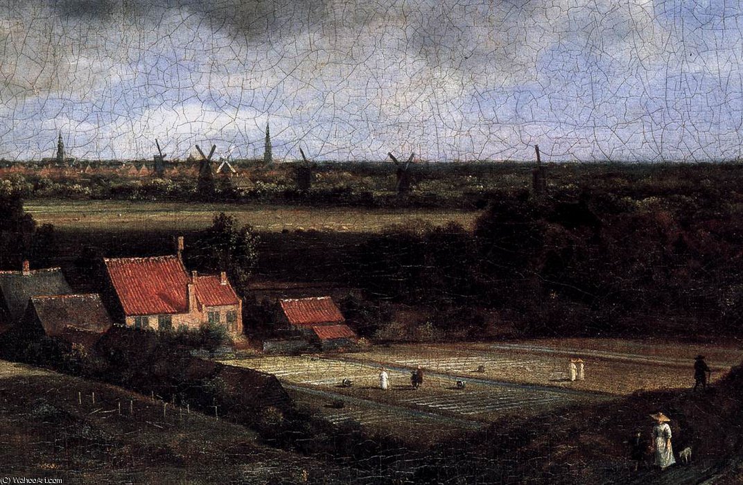 Landscape With A View Of Haarlem (detail) — Jacob Isaackszoon Van Ruisdael
