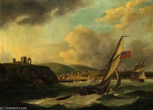 Shipping Off Whitby — Джон Томас Серрес