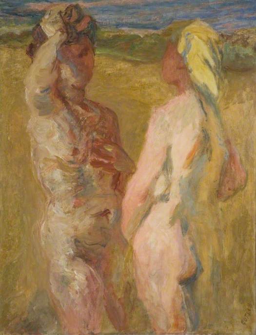 Two Women In A Landscape — Henryk Gotlib