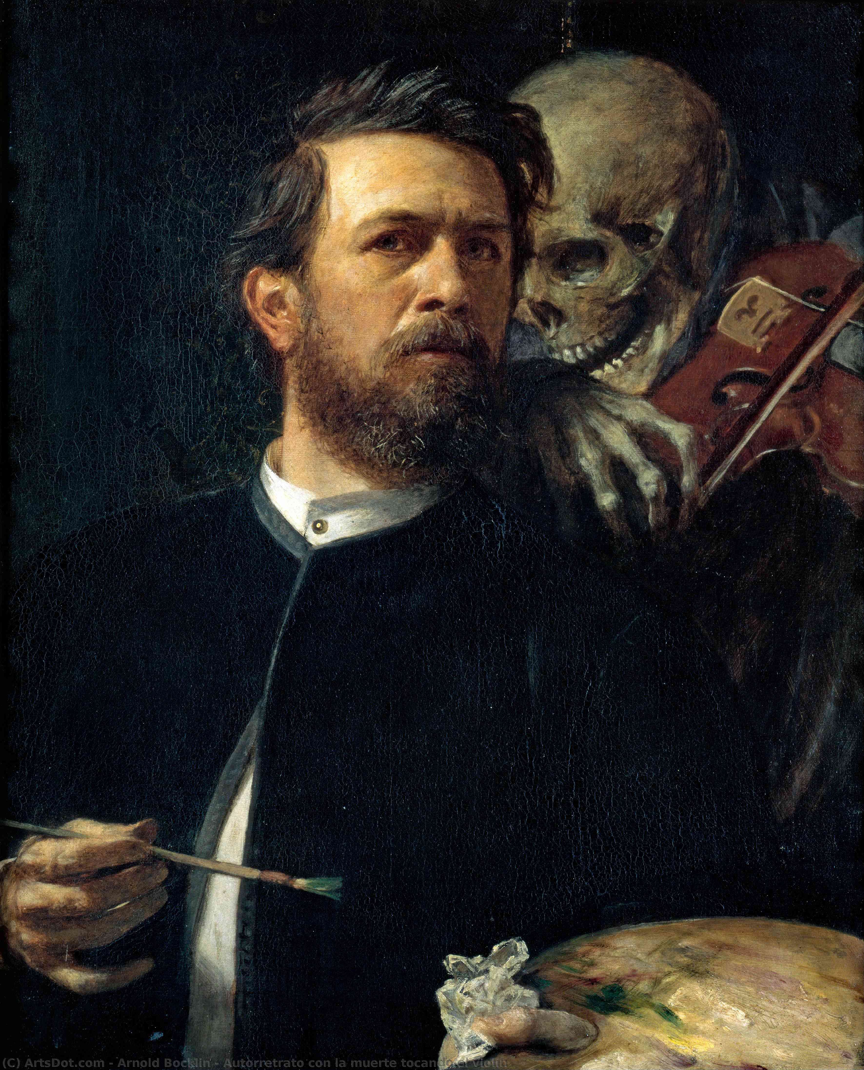 Autorretrato Con La Muerte Tocando El Violín — Arnold Böcklin