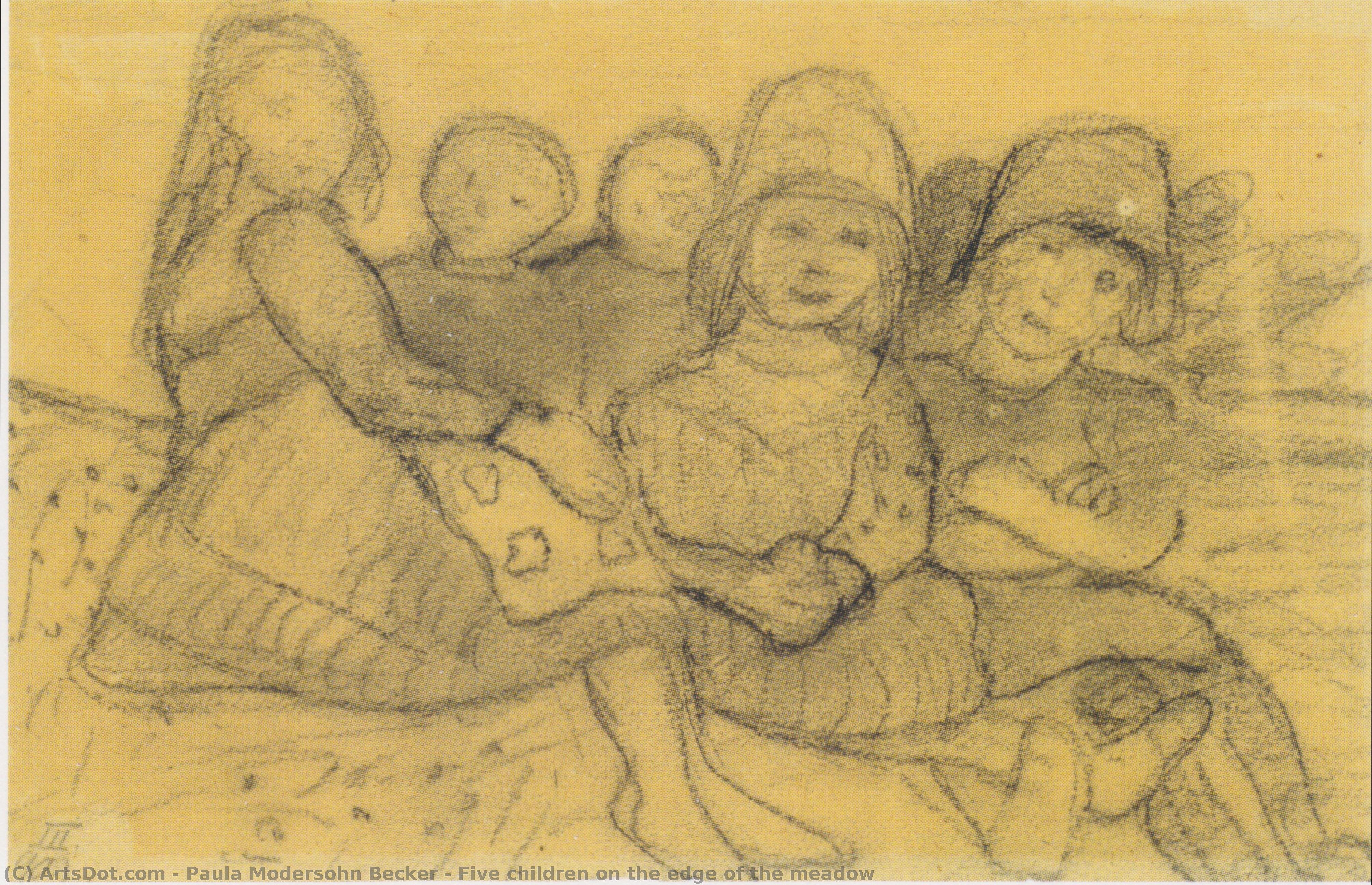 Five Children On The Edge Of The Meadow — Паула Модерсон-бекер