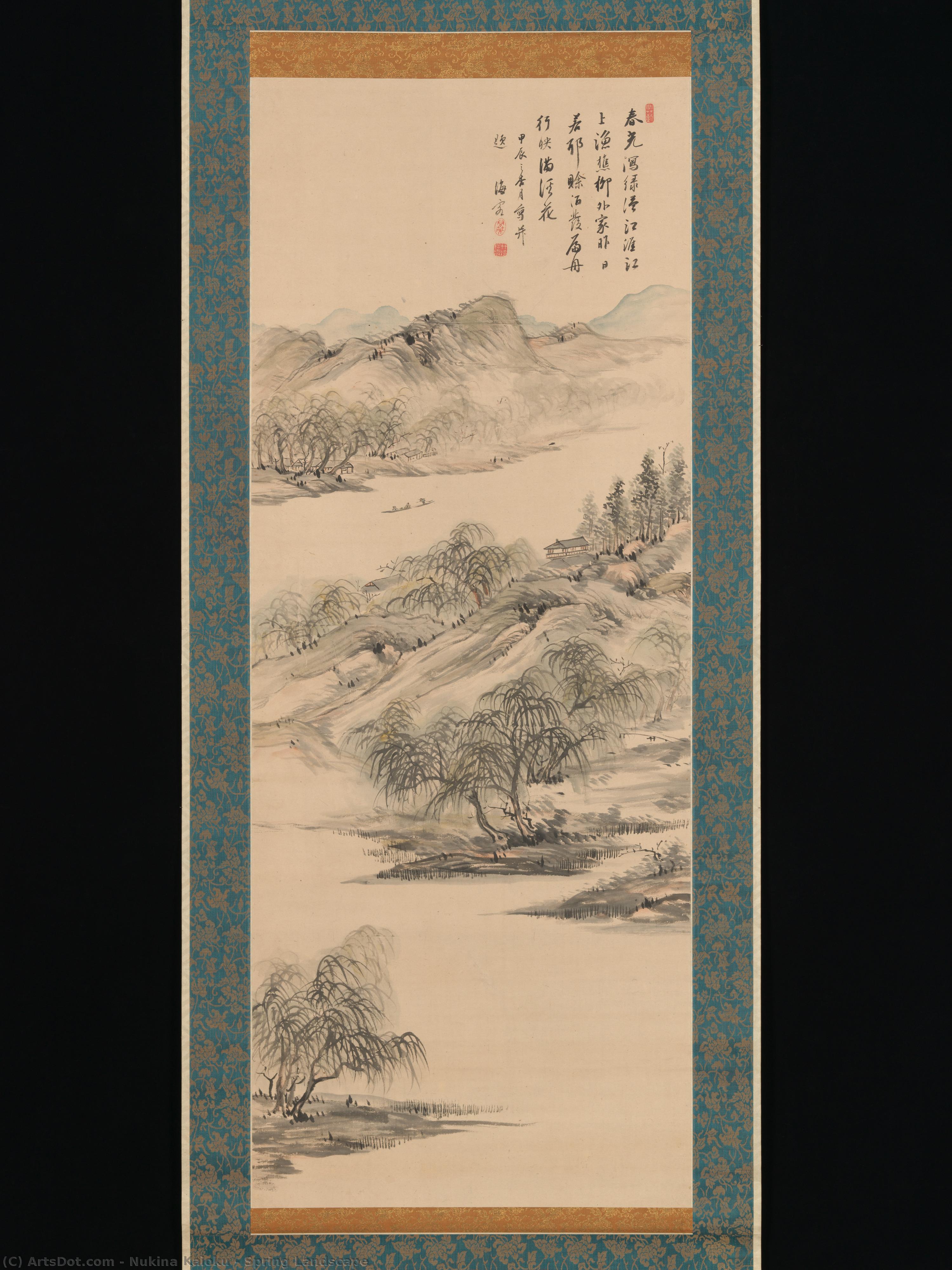 Spring Landscape — Nukina Kaioku