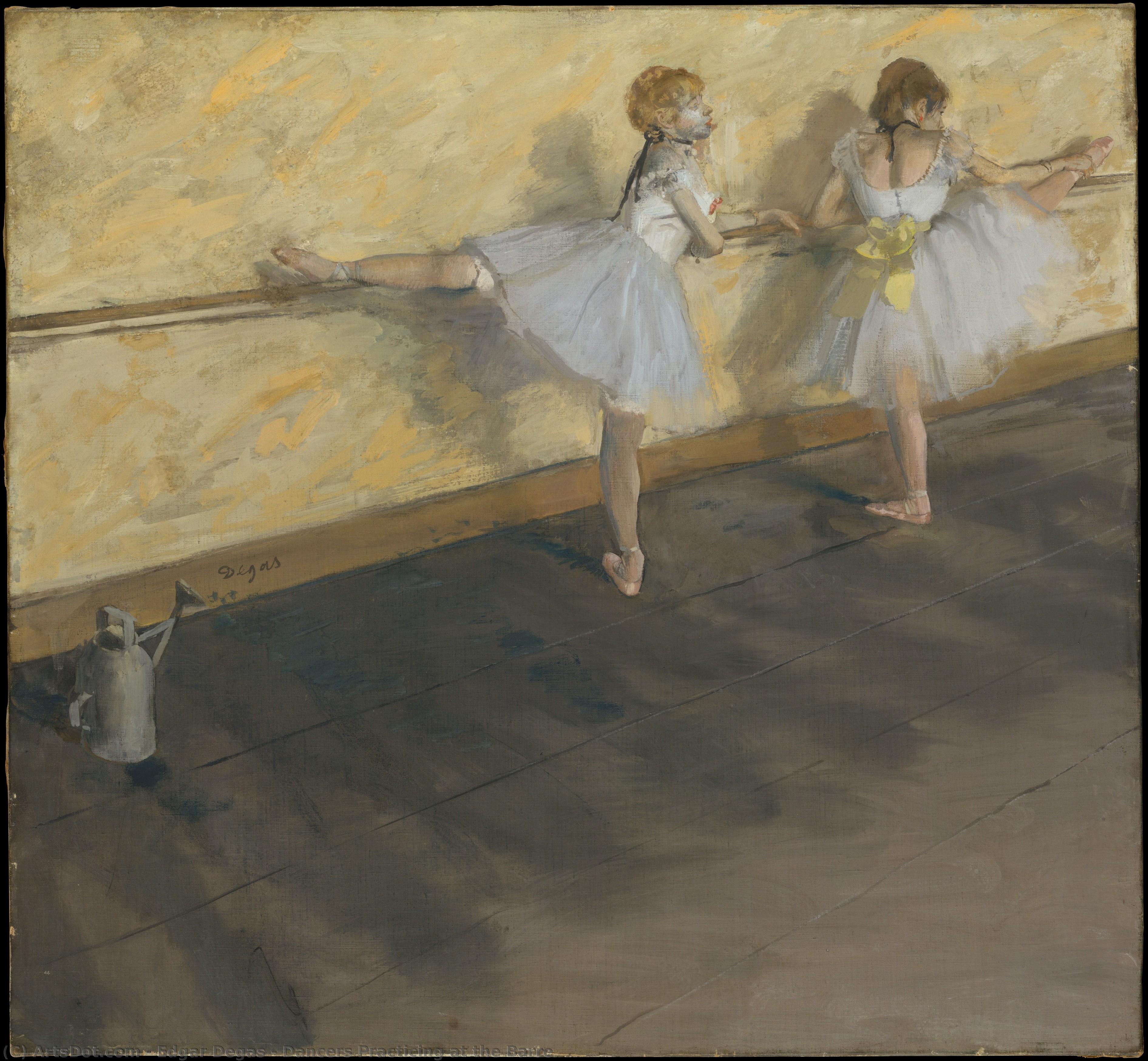Bailarinas Practicando En El Apoyo — Hilaire-germain-edgar Degas