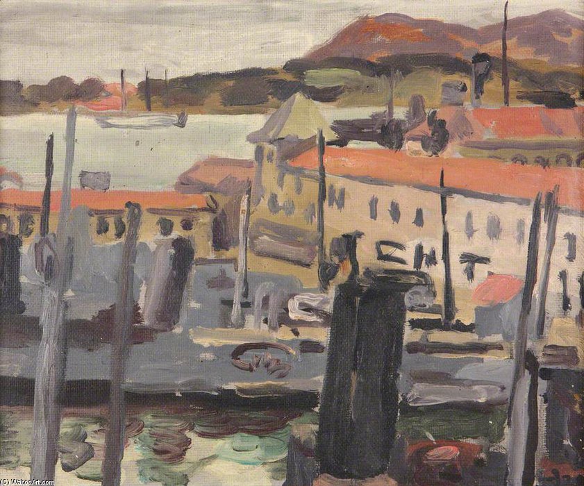 Harbour Toulon - Sketch — Duncan Grant