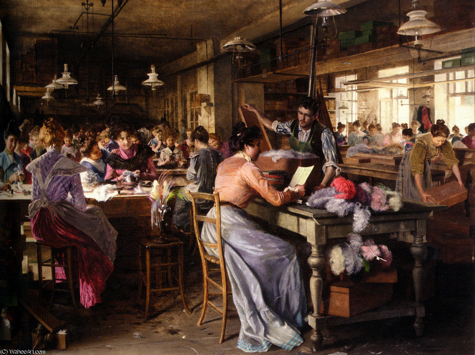 Die Putzmacherinnen (the Feather Makers) — Johann Hamza