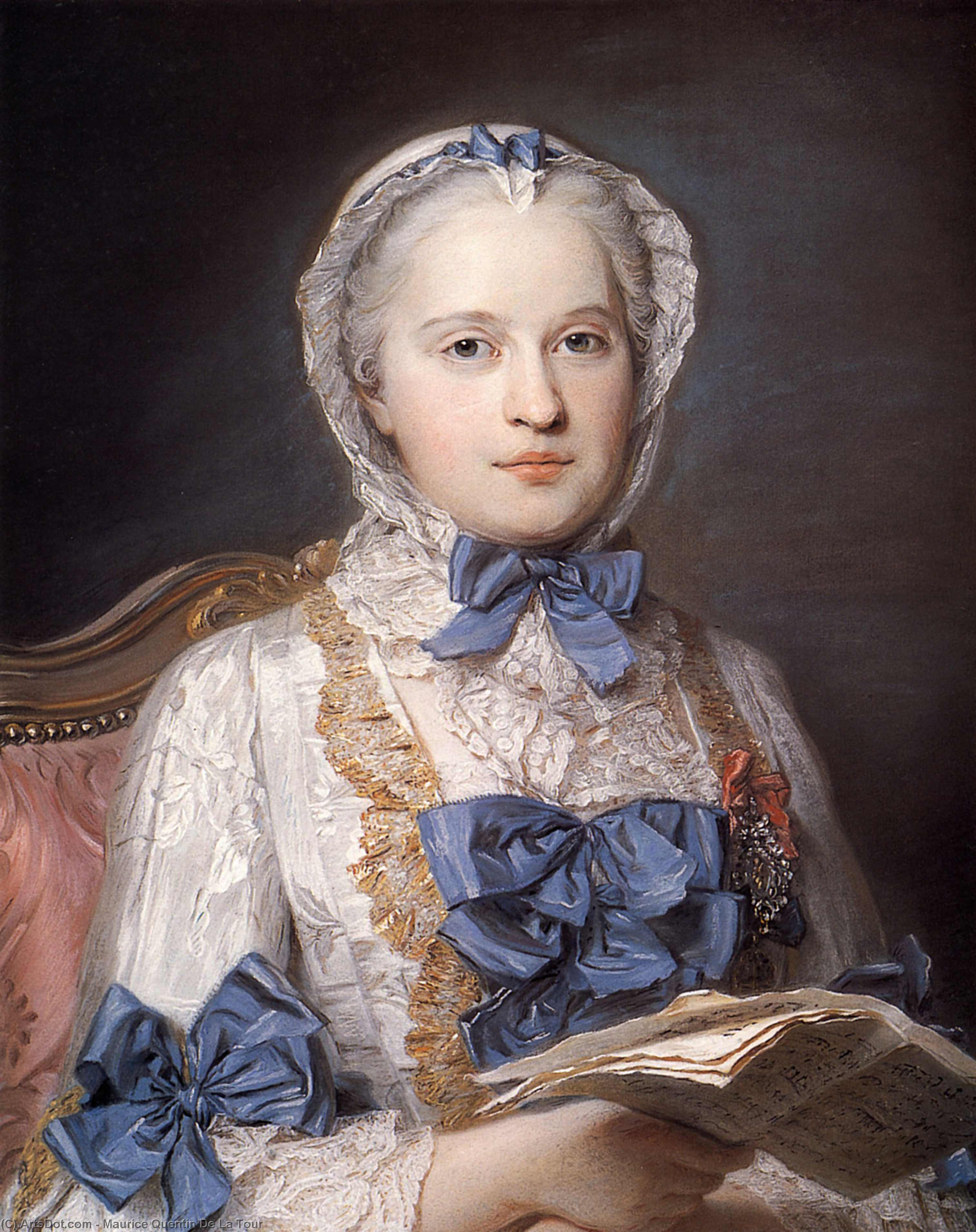 Marie Josephe Of Saxony — Maurice Quentin De La Tour