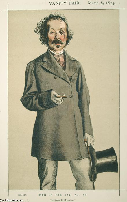 Men Of The Day No.580 Caricature Of Mr.thomas Mayne Reid — Jacques Joseph Tissot