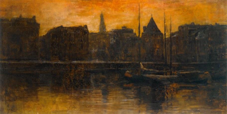 View Of The Prins Hendrikkade With Schreierstoren, Amsterdam — George Heidrik Breitner