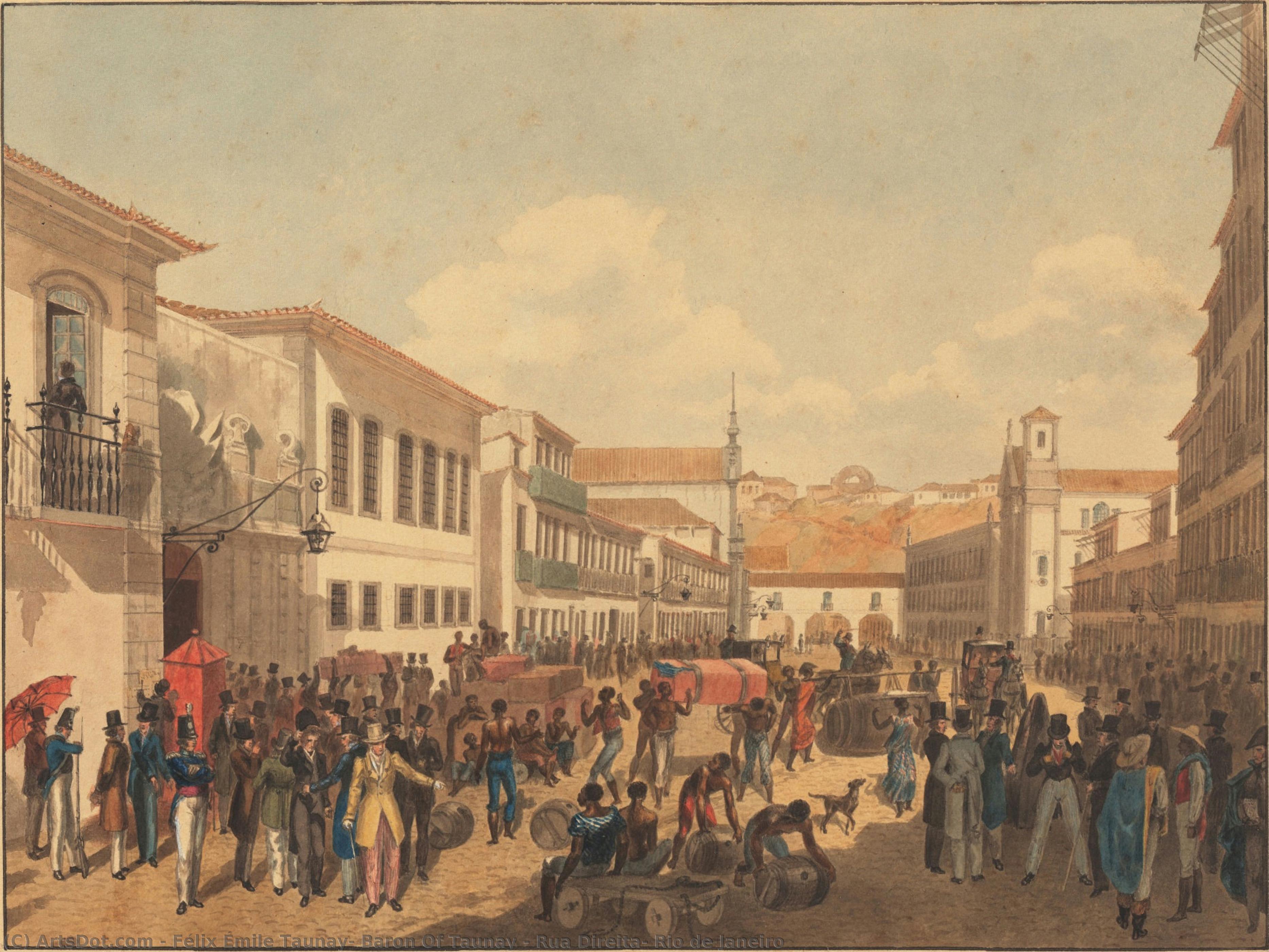 Rua Direita, Rio De Janeiro — Félix Émile Taunay, Baron Of Taunay