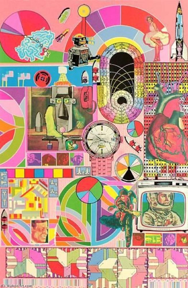 B.a.s.h. (pink, Orange, Blue-grey) — Sir Eduardo Paolozzi