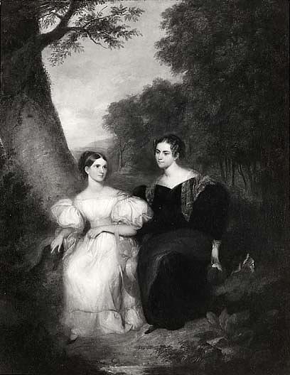 Portrait Of The Artist's Wife And Her Sister, (painting) — Ašer Braun Durand