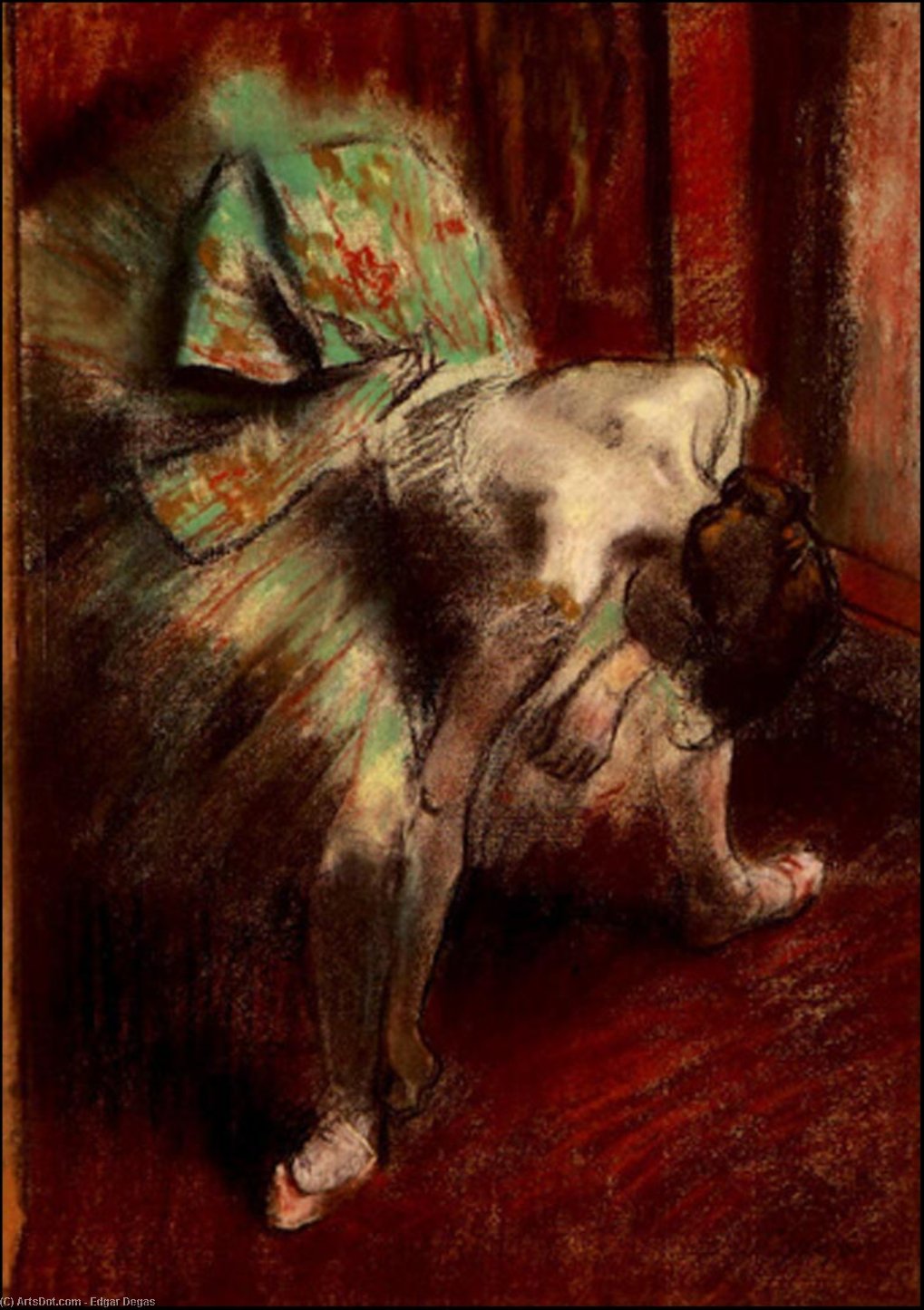 Dancer In Green Tutu — Хилари Жермен Едгар Дегас