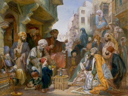 Turkish Street Scene — Amadeo Preziosi