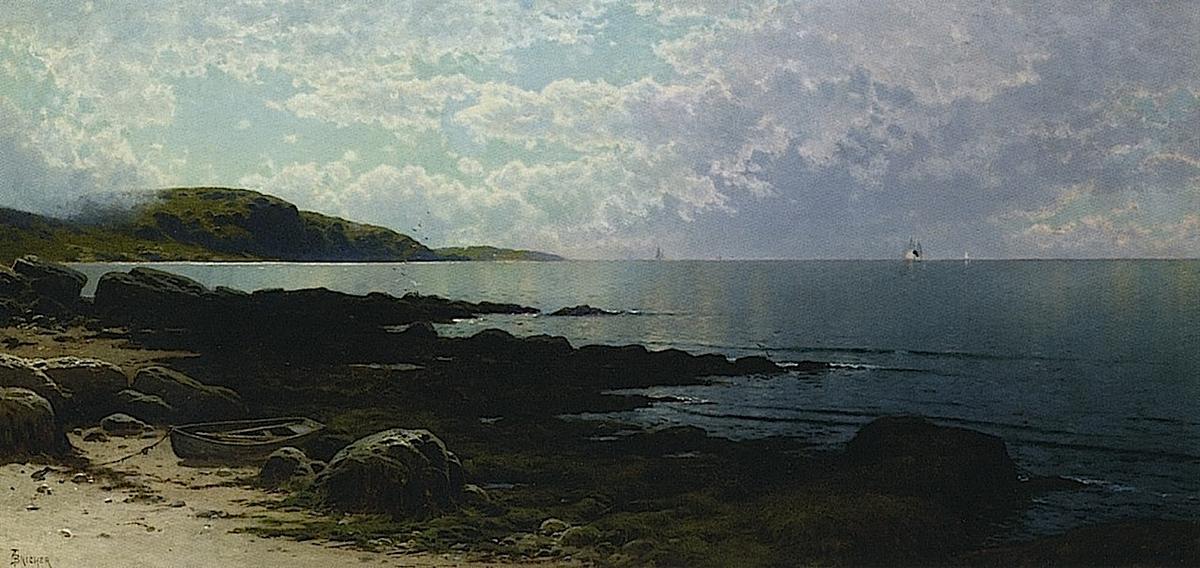 Seascape With Boat — Алфред Томпсон Бричер