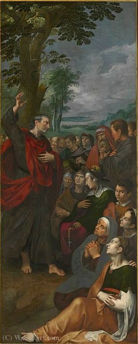 Altarpiece Of The Guild Of Saint Luke Saint Luke Preaches To The People — Marten Pepijn