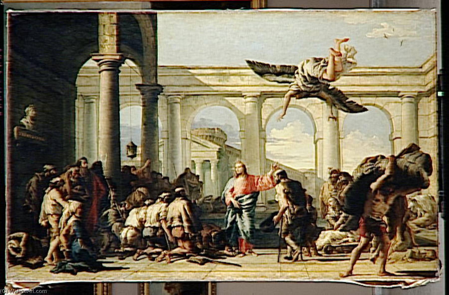 Jesus Guerissant Le Paralytique De Bethesda — Giandomenico Tiepolo
