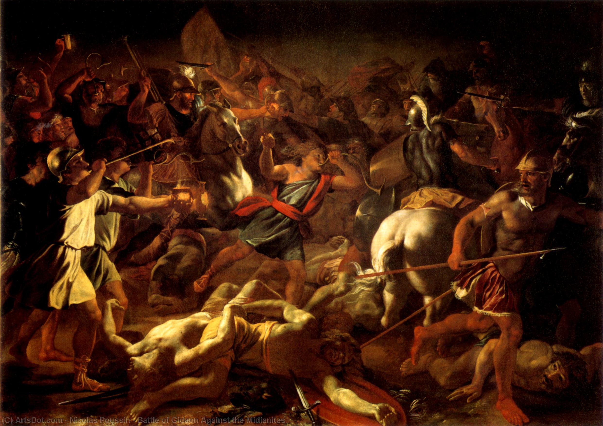 Battle Of Gideon Against The Midianites — Никола Пусен