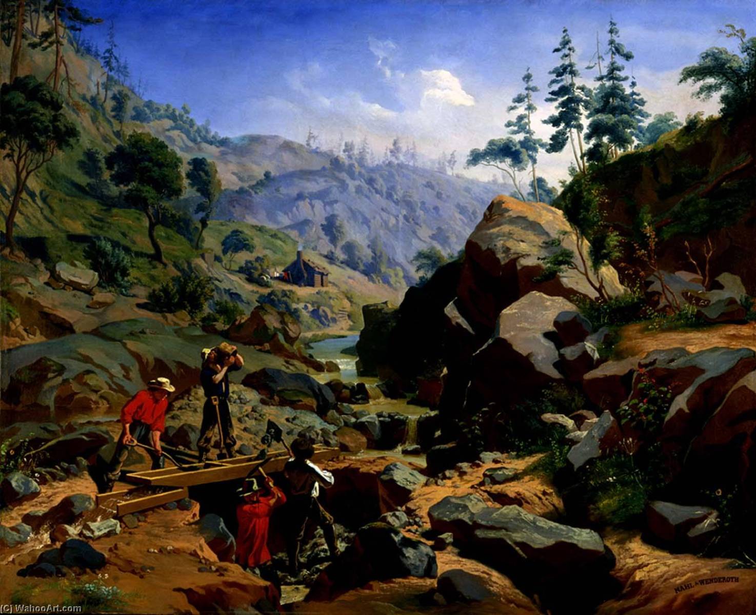 Miners In The Sierras — Charles Christian Nahl