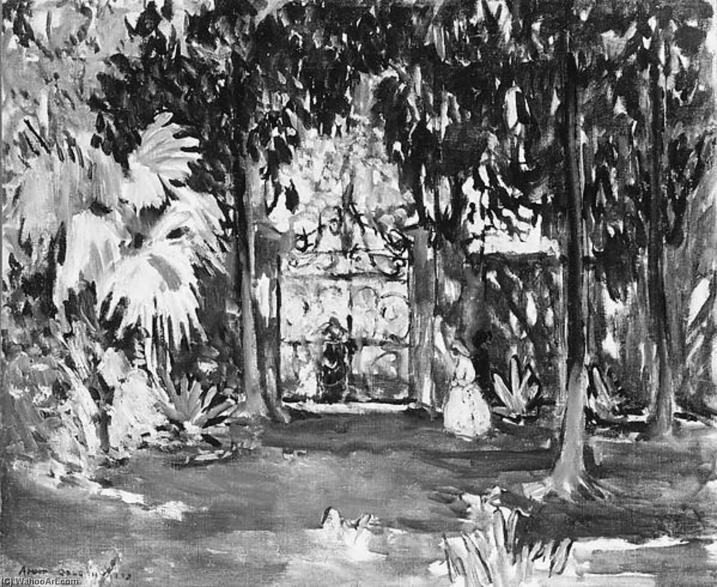 Garden Gate, Near Ascain 7 — Anne Goldthwaite