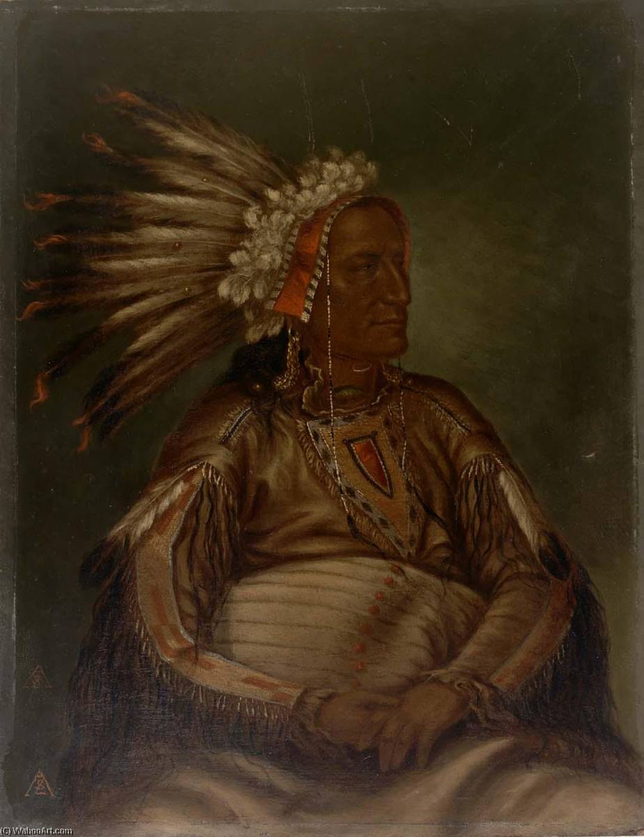 O Mata Ah Luta (red Plume) — Antonion Zeno Shindler