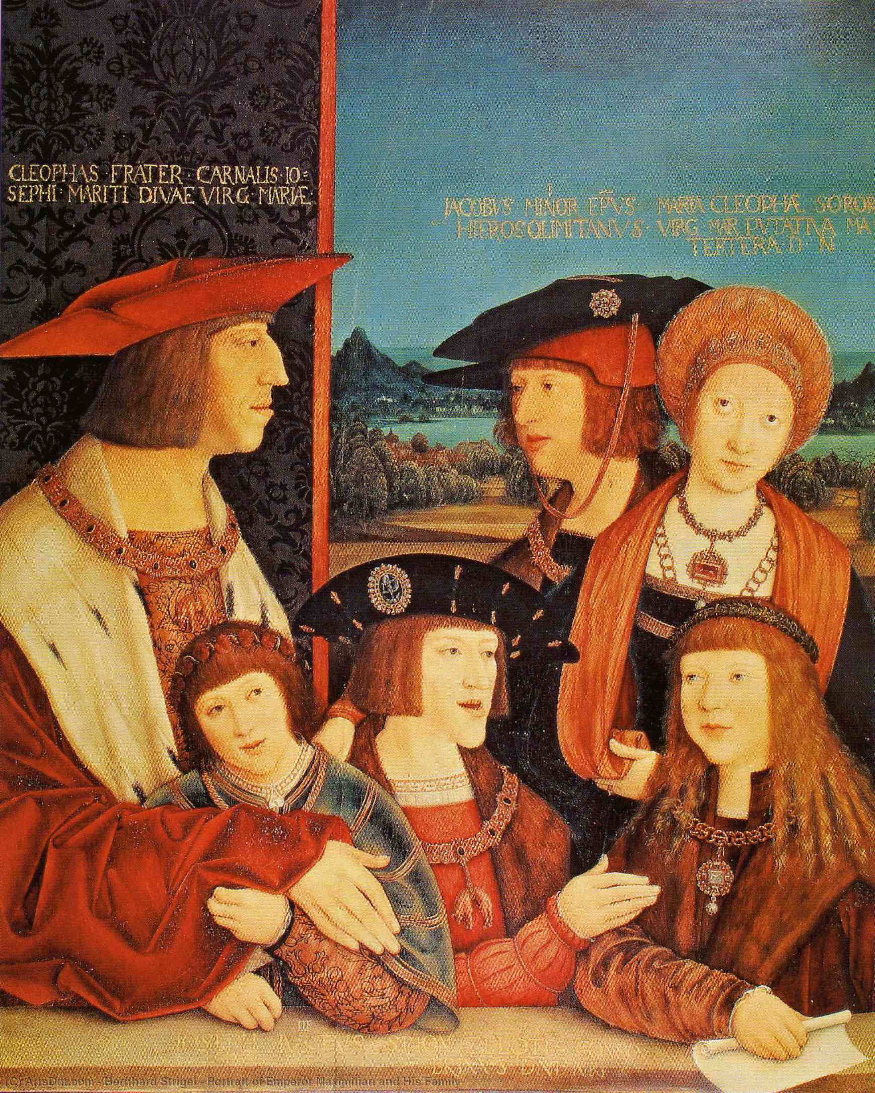 Portrait Of Emperor Maximilian And His Family — Bernhard Strigel