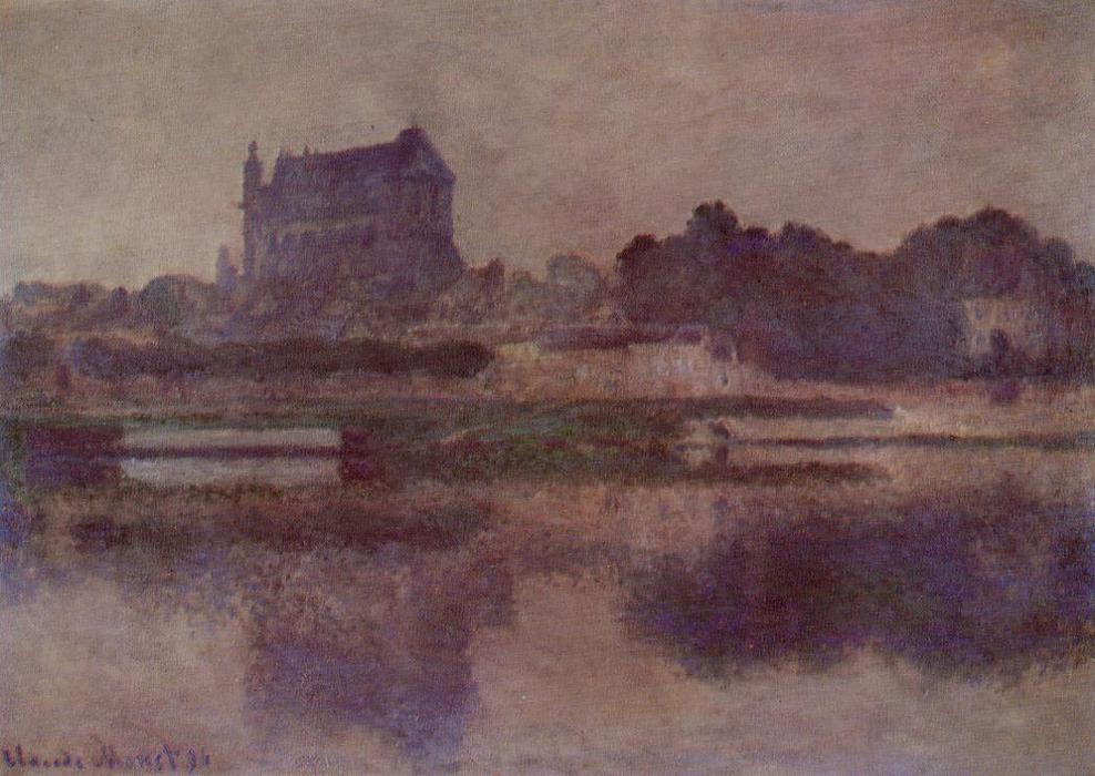 La Iglesia De Vernon En Día Gris — Claude Monet