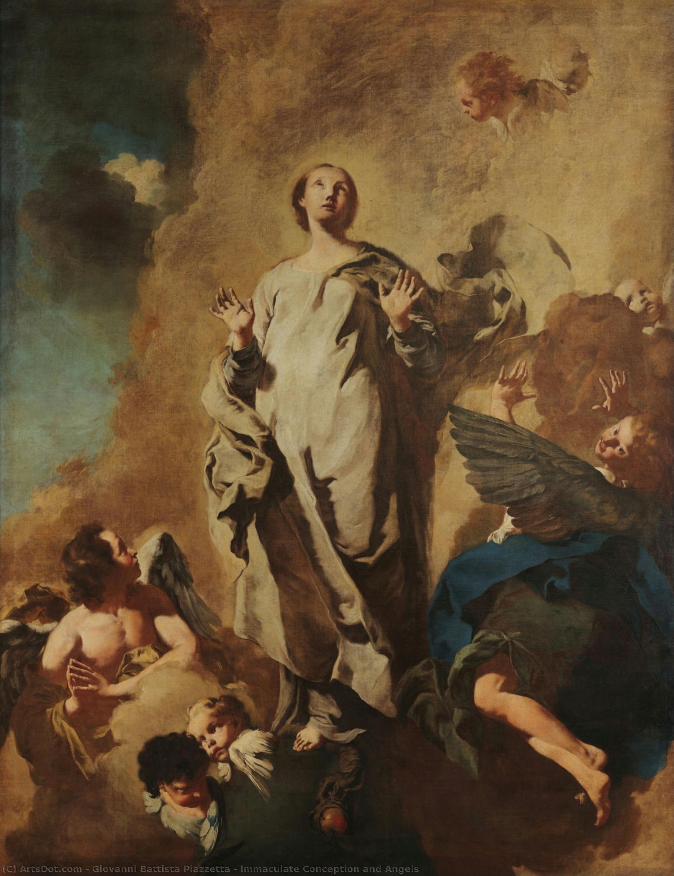 Immaculate Conception And Angels — Джованни Баттиста Пьяццетта