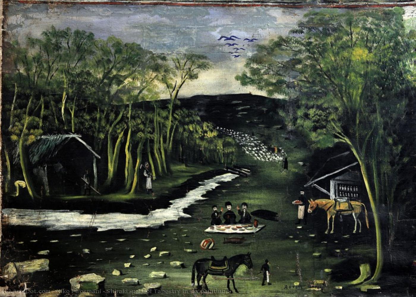 Shiraki (part Of Tapestry In Six Paintings) — Niko Pirosmani
