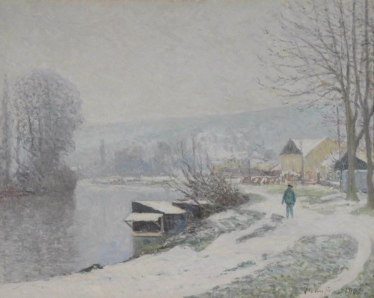 La Neige À Port Marly — Maxime Emile Louis Maufra