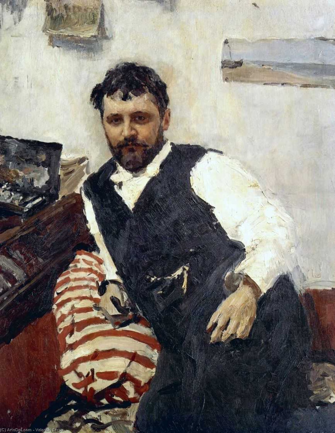 Portrait Of Konstantin Korovin — Valentín Aleksándrovich Sérov