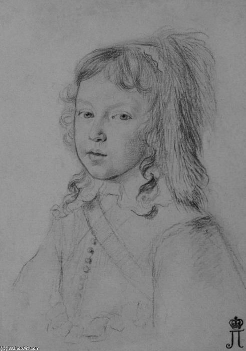 Portrait Of Louis Xiv As A Child — Claude Mellan