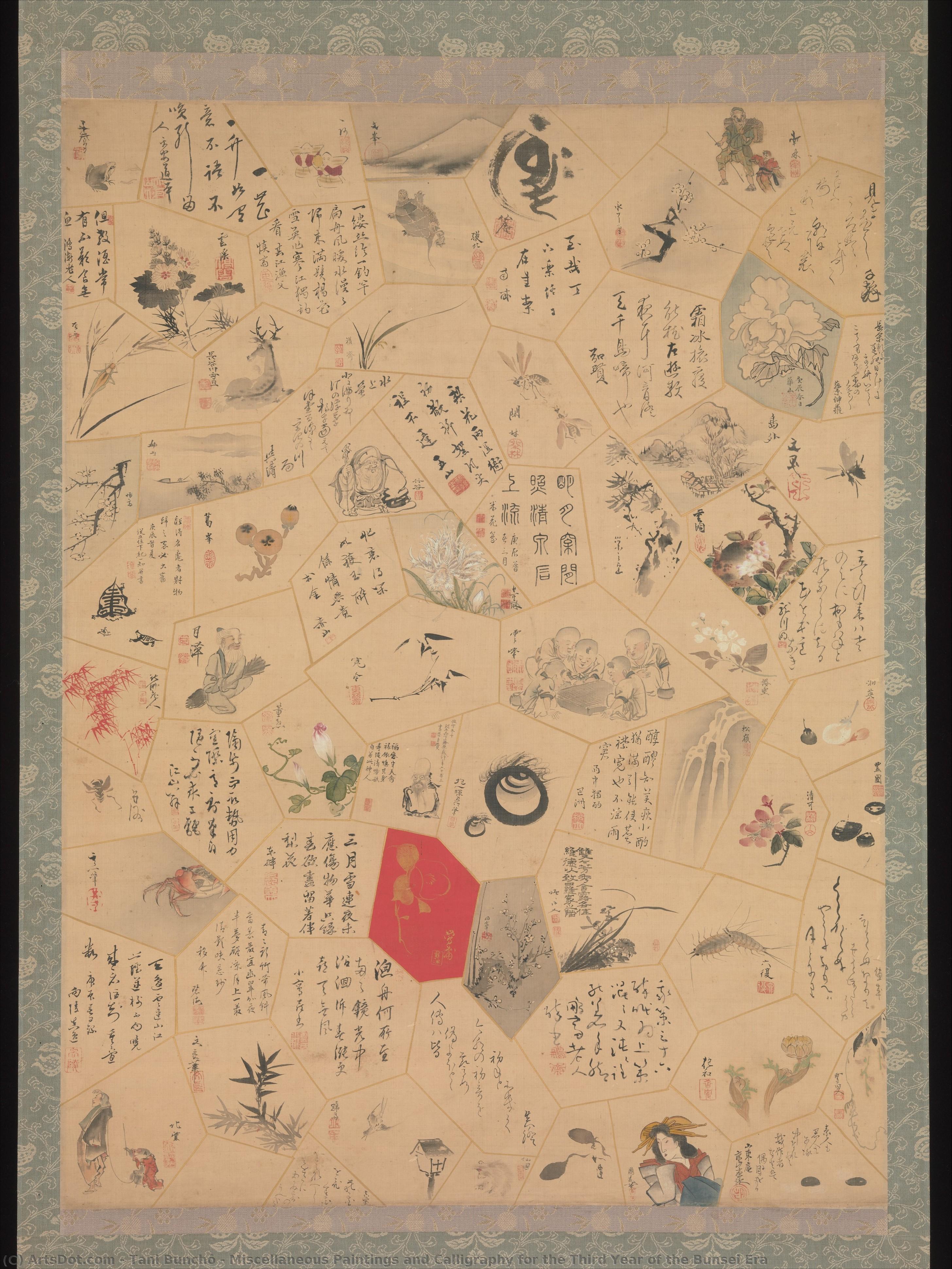 Miscellaneous Paintings And Calligraphy For The Third Year Of The Bunsei Era — Tani Bunchō