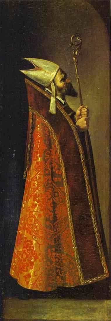 Saint Blasius — Francisco De Zurbarán