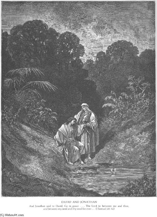 David And Jonathan — Paul Gustave Doré