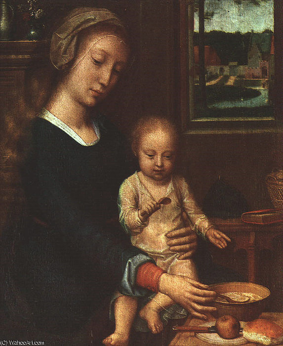 The Madonna Of The Milk Soup, Approx. Oil On — Gerard David