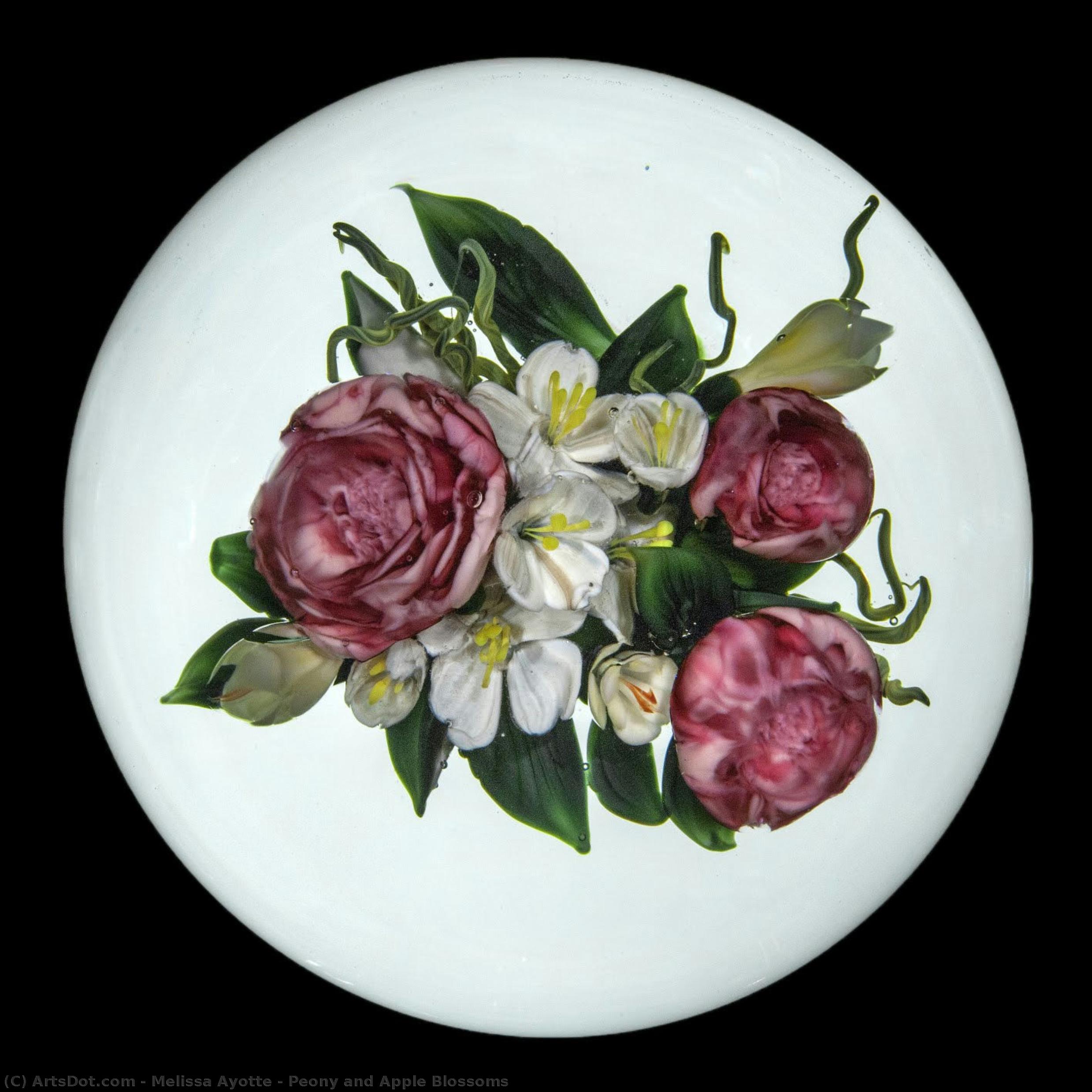 Peony And Apple Blossoms — Melissa Ayotte