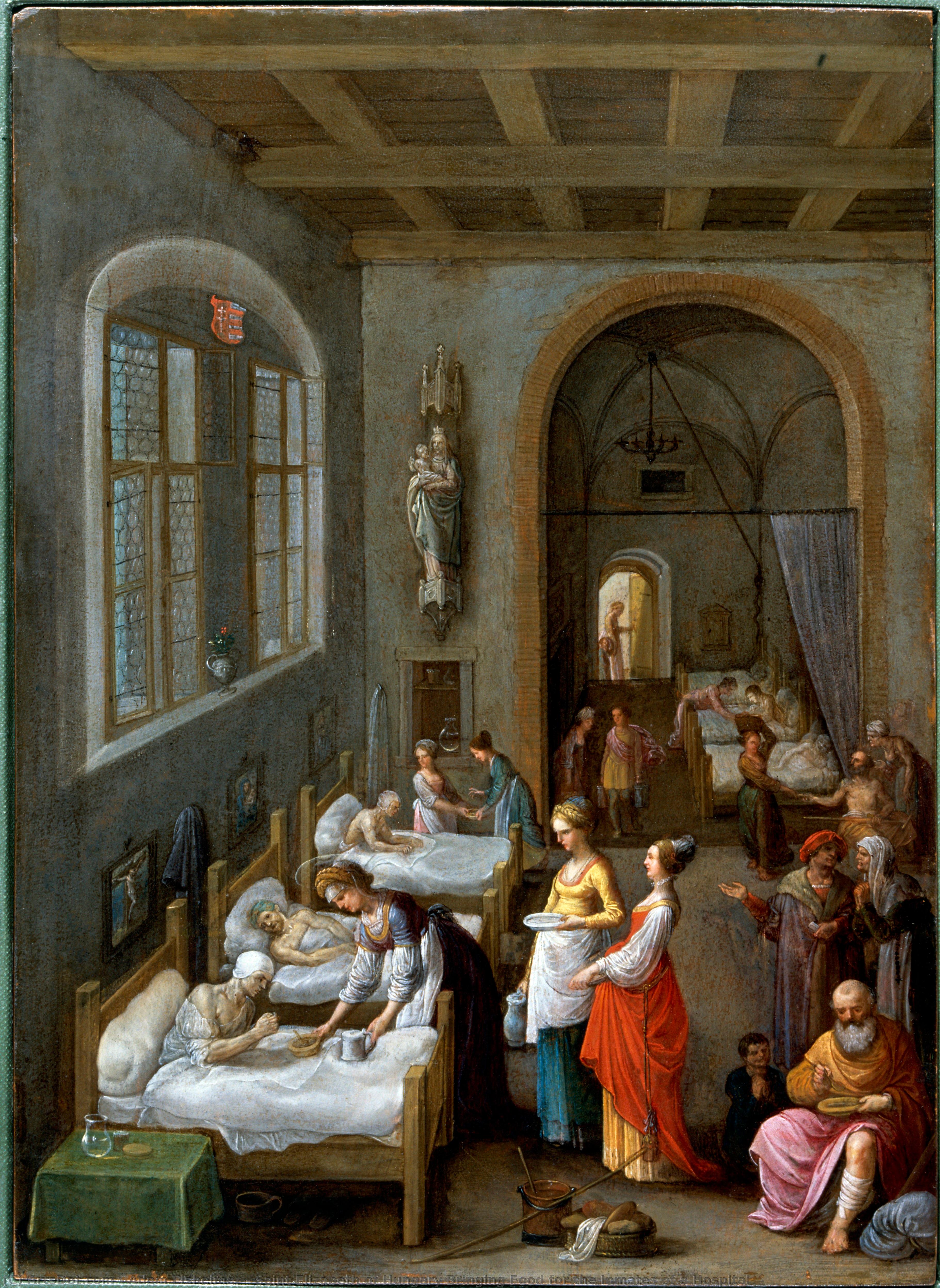Saint Elizabeth Of Hungary Bringing Food For The Inmates Of A Hospital — Adam Elsheimer