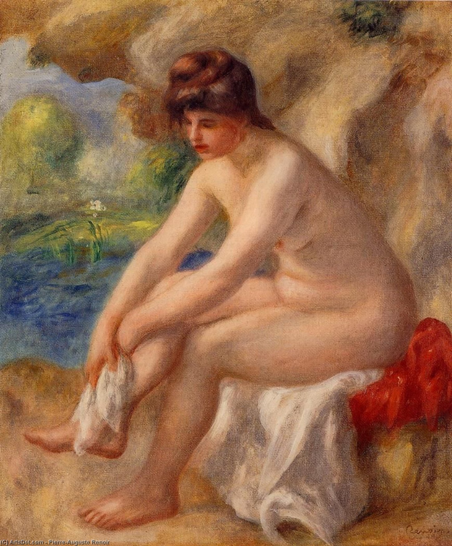 Leaving The Bath — Pierre-auguste Renoir