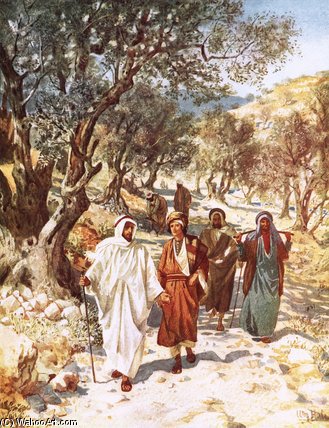 Jesus And His Disciples Travelling Into Galilee — William Brassey Hole