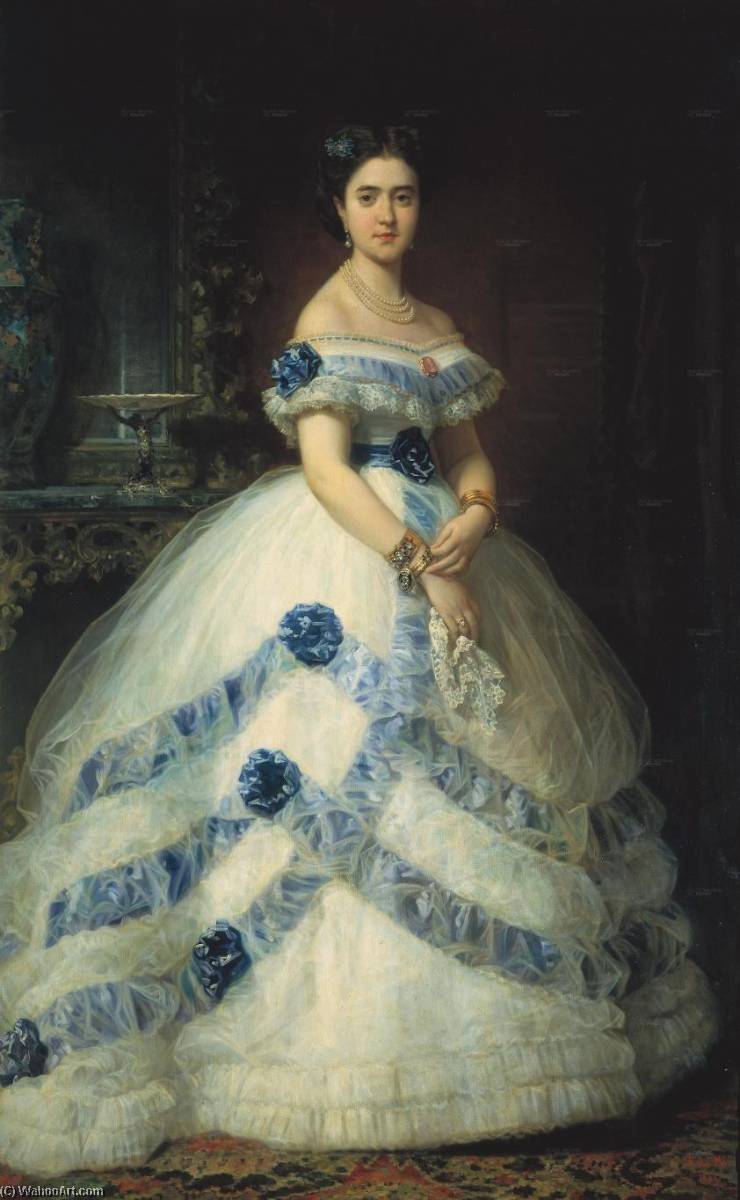 Isabel Alvarez Montes, Ii Duquesa De Castro Enriquez Y Ii Marquesa De Valderas — Federico De Madrazo Y Kuntz