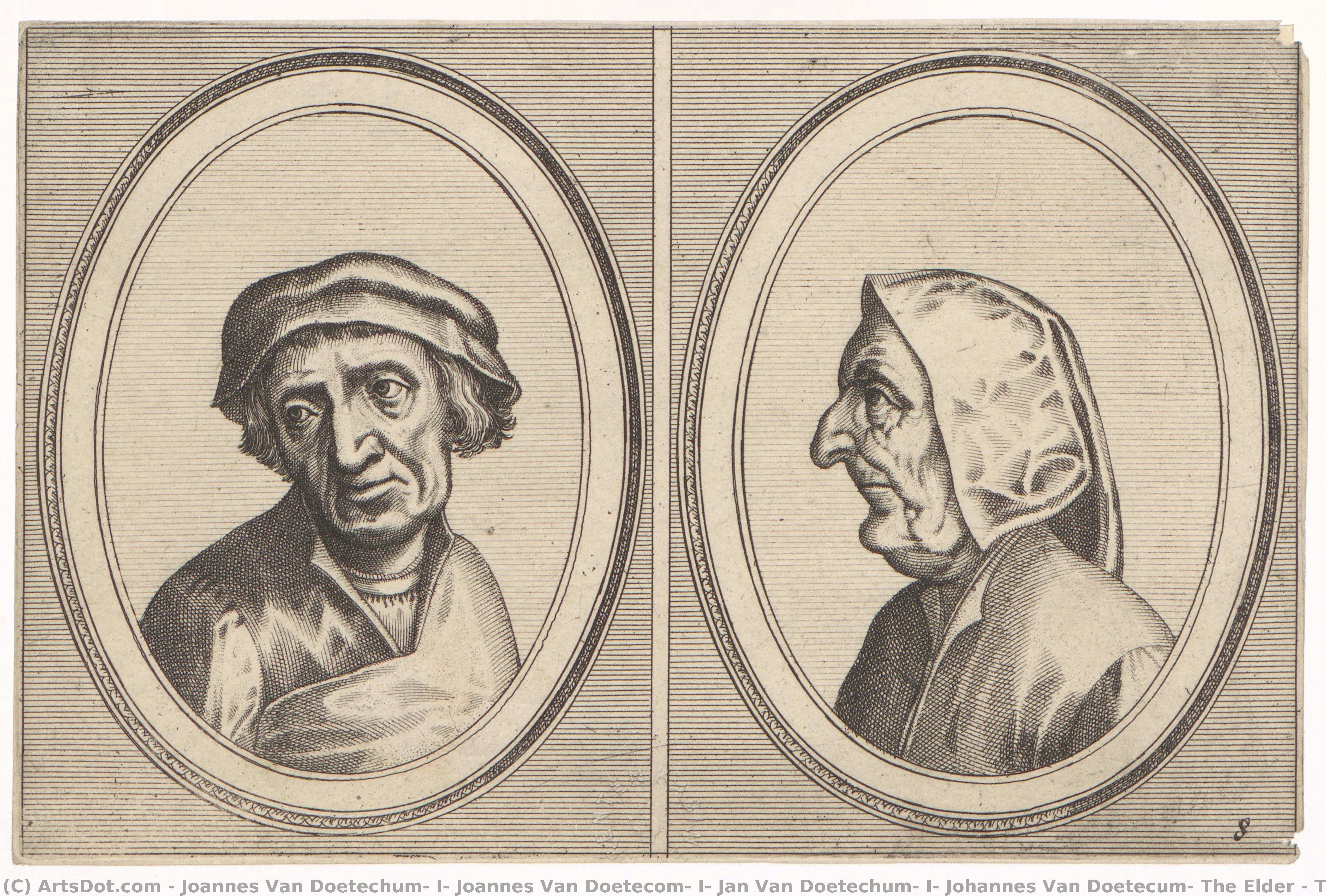 The Heads Of A Farmer And Farmer — Joannes Van Doetechum, I, Joannes Van Doetecom, I, Jan Van Doetechum, I, Johannes Van Doetecum, The Elder