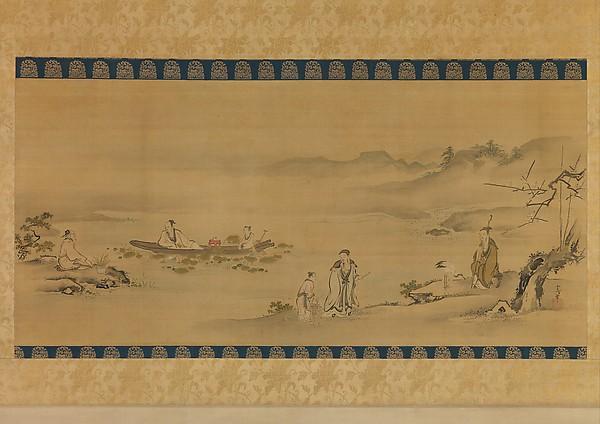 四愛図 Four Admirers — Kano Tsunenobu