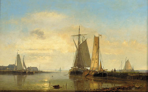 Dusk On The Scheldt — Abraham Hulk Senior